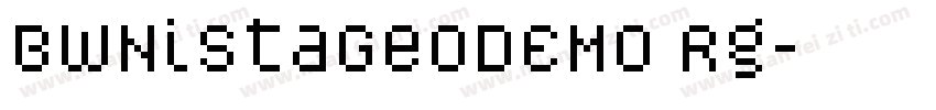BwNistaGeoDEMO Rg字体转换